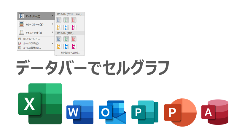 セルの中にグラフを表示する Excel